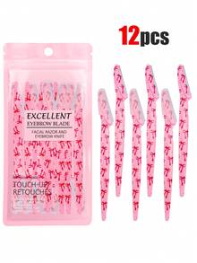 40/30/20/12/6/3/1 件套。面部脱毛剃刀、蝴蝶眉毛修剪器、手动剃须刀、多功能眉毛修剪器和面部剃须刀，男女通用，配有精密保护盖和精密剃须刀片。 - 粉色 - 查看 16