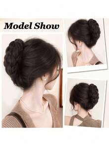 4-Inch Synthetic Hair Bun, Claw Clip Hair Bun, Synthetic Hair Bun Hairpiece, Suitable For Women To Wear Daily Hair Bun Hairpiece