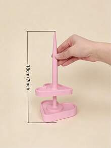 360°旋转心形毛线收纳架 - 毛线碗整理架，适用于钩针和编织，创意毛线展示架