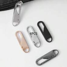 4pcs/Set Zipper Repair Kit - Quick Fix For Damaged Zippers On Luggage, Bags, And More - 4-color Zipper Pulls - View 4
