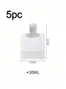 1/5/10pcs Travel Refillable Bags, Cosmetic Lotion Bottle Sample Bags, Portable Transparent Facial Cleanser Refill Bottles, Shampoo Liquid Refillable, Lotion Refill Bags, Reusable Flat Travel Bottles Set 1.01oz/1.69oz/3.38oz, Travel Essentials - Multicolor - View 16