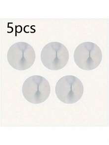 5pcs White Cable Clips, For Organizing Office Desk Cables, Convenient Cable Management - Multicolor - View 9