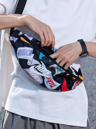 Nike Túi đeo vai HERTGE WSTPCK-PENANT TOSS, Túi đeo hông unisex, Màu sắc tương phản Dopamine Palette, Túi thể thao, Túi đeo chéo HJ8368-010