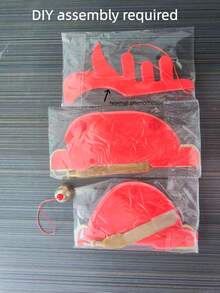 3pcs/Set Chinese New Year Decorations, Hanging 3D Honeycomb Lantern Decor Set, Red Paper Honeycomb Chinese Character Decor, Lunar New Year Decorations, New Year Gifts, New Year Party Decor, Home Decor, Room Decor, Wall Decor - Red - View 7