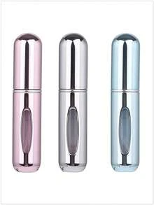 1个/2个/3个/4个/5个装 5毫升便携式迷你香水可填充喷雾瓶，配有香水泵头，适合旅行和户外使用