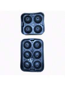 1个硅胶冰球模具，易脱模耐热两用模具，可用于制作冰块和甜点，是家庭酒吧饮品冷藏的理想工具，适用于情人节、斋月、新年、母亲节、毕业季等场合。 - 彩色 - 查看 4