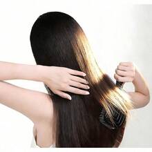 Hair Brush Dry Wet Detangling For Fine, Thick, Curly Hair - Curved And Vented Hair Brush For Women, Men  Faster Blow Drying Styling Professional Paddle Vent Detangler - 黑色 - 查看 4