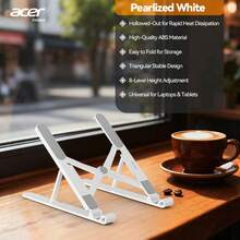 Acer 【宏碁官方正品】AMS026 笔记本电脑支架，8 档高度可调，可折叠，便携，符合人体工学设计，节省空间，经久耐用且稳定 - 白色 - 查看 12