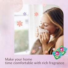 100pcs/Pack 5-In-1 Concentrated Scented Laundry Detergent Pods, Includes Fabric Softener & Stain Remover, Long-Lasting Fragrance, Powerful Cleaning Laundry Balls, Herbal Scent, Suitable For Household - Multicolor - View 4