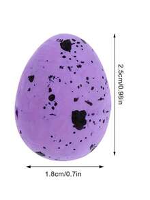 50/100个复活节泡沫彩蛋 DIY花环装饰品，带斑点，类似斑驳的彩蛋 - 彩色 - 查看 9