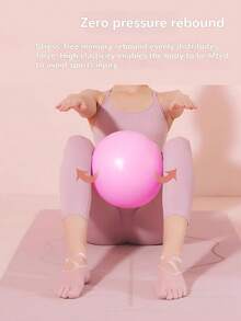 1pc 25cm Thick Mini Yoga Ball, Pilates Inflatable Fitness Small Ball - Multicolor - View 7