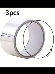 1pc 5m Waterproof Anti Tape, Aluminum Foil Sealing Tape For Sink, Countertop, Toilet, Bathroom, KitchenSuper Sticky Waterproof Tape - For Indoor & Outdoor Use, No Residue. Aluminum Foil Tape, Sealing Strip, Self-Adhesive, Heavy Duty Waterproof Tape, Adhesive - Super Sticky, Reusable And Versatile Glue - Essential For Home Use - Silver - View 16