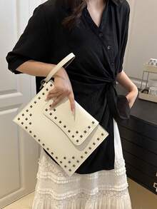 2026 Spring New Fashion Large Capacity Minimalist Style Versatile Women Handbag - White - View 9