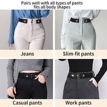 3PCS No Buckle Elastic Belt Set, Invisible Stretch Belt For Women & Men, Adjustable High Stretch Waistband For Jeans & Pants – Universal Size 24-40 Inch, Leather & Canvas, Comfort Fit No Bulge - mặc định - Xem 3