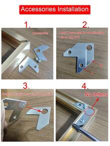 1 Set Modern Gold Canvas Frame DIY Metal Oil Painting Frame Wall Frame Photo Frame Canvas Print Wall Art Frame (Glass Not Included) - Multicolor - View 6