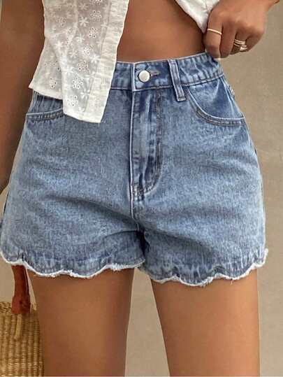 Women's High Waist Versatile Denim Shorts, Vintage Washed, Loose Fit, Knee-Length Casual Retro Style Denim Shorts, Summer Fashion, Y2K Aesthetic