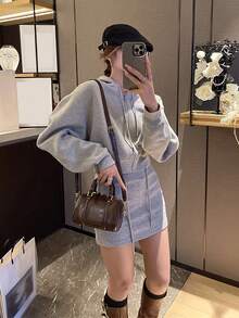 Boston Handbag, Shoulder Bag, Pillow Bag - Coffee - View 3