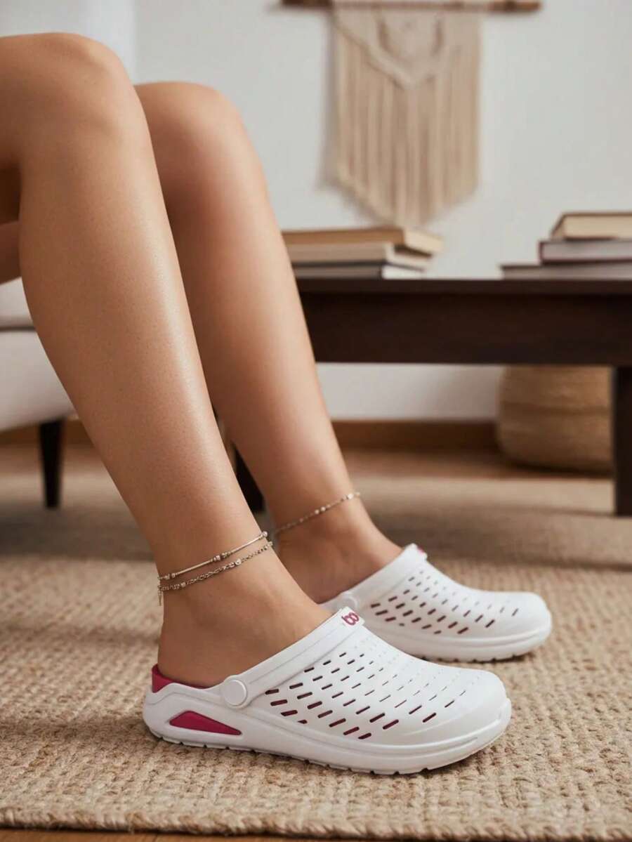 Orthopedic Sandal Babuche Clog Indicated For Fasciitis Spurs Boaonda KIN - 100% ORIGINAL - 白色/番石榴色 - 查看 1