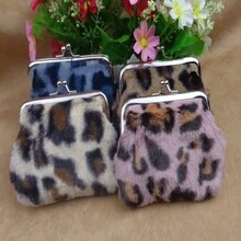 1pc/2pcs/4pcs Random Textured Women Fashion New 4-Inch Leopard Print Plush Coin Purse With Clip Plush Fabric Bank Card Coin Pouch Party Gift Small Gift Pack For Women Money Wallet Mini Wallet Purse Wallet Small Wallet Coin Wallet Travel Essential Id Card Holder Id Holder - Multicolor - View 1