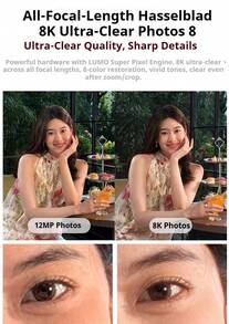 OPPO Find X9 5G Flagship Imaging | Dimensity 9500 Flagship Chip | Hasselblad Certified 200MP Periscope Telephoto | 4K Ultra-Clear Live Photos | 7500mAh Ultra-Long Battery Life | Full-Range 8K+4K 120fps Dolby Vision | Professional Color Accuracy | 1.15mm Ultra-Narrow Bezel Display | IP69/68 Waterproof | ColorOS 16 AI Smart System | Flagship Performance - Velvety Titanium - View 6