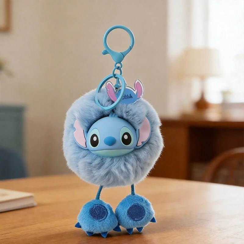 Miniso Mặt dây chuyền hạt cườm hình quả cầu Stitch của Disney, mặt dây chuyền hình quả cầu tròn Stitch và mặt dây chuyền hình quả cầu tròn Lotso, nhẹ, dễ mang theo, dễ treo, phụ kiện hàng ngày dễ phối đồ, món quà bất ngờ ngọt ngào dành cho người hâm mộ, chất liệu polyester (1 chiếc) - Nhiều màu - Xem 1