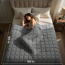 CYPNManta con Peso para Adultos 60 x 80 Pulgadas 15 Libras Manta de tamaño Individual Suave y refrescante para Dormir Manta Transpirable con abalorio de Vidrio Perfecta para 120 a 160Fashion - 213487845 - Ver 3