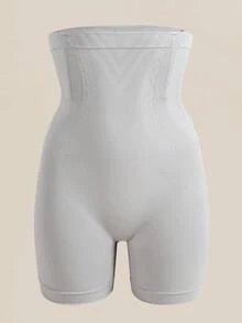 High Waist Tummy Control Panties Seamless Shaping Panties Waist Trainer Body Shaper Shorts Bottoms Slimming Sheath Panty Women Underwear Shapewear - Grey - View 11