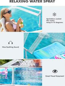 1 件装游泳池喷泉泵 - 地上/地下双喷泉泵，高压瀑布和游泳池喷泉，地下泳池配件和地上泳池配件 - 彩色 - 查看 7