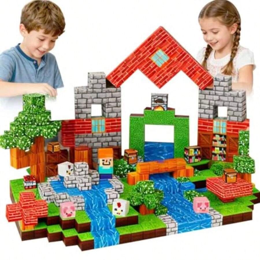 NEW Juguetesde Bloques de Construcción para s de 100 Piezas Set de Construcción con Bloques 3D Regalo Ideal para s y Niñas. (100 Piezas Casa de Animales) - 100 piezas Casa de Animales - Ver 1