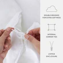 Queen Size Taupe 3-Piece Bedding Duvet Cover Set - Nhiều màu - Xem 5