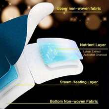 10/20/30/50pcs Lutein Steam Eye Mask, Hot Compress Eye Mask, Relieve Eye Fatigue, Improve Sleep Quality, Sleep Mask, Easy To Fall Asleep (Fragrance-Free) - Multicolor - View 3