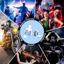 三层强效降噪耳塞，便携、可水洗、可重复使用，适用于睡眠、音乐会、音乐节、嘈杂环境、现场活动、运动等场合，保护听力，配有高级金色收纳盒 - 彩色 - 查看 7