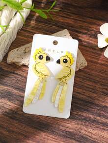 1 Pair Of Acrylic Easter Cute Rabbit, Egg And Chicken Earrings, Suitable For Ladies To Wear At Holiday Parties And As Holiday Gifts - Multicolor 2 - View 11