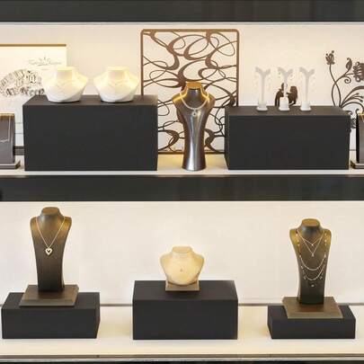 Self-Service Food Riser Set, Acrylic Display Rack, Hollow Bottom Design, Ideal For Buffet Tables, Dessert Displays, Jewelry Shows