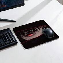 Gothic Glass Mouse Pad-Dark Anime Girl With Red Eyes Hard Mousepad For Gaming, Fluid Control, Durable 3mm Thickness-Anti-Scratch Nano Coating, Crystal Glass With Precision And Speed, Zero Frictio - Gb035 - View 7