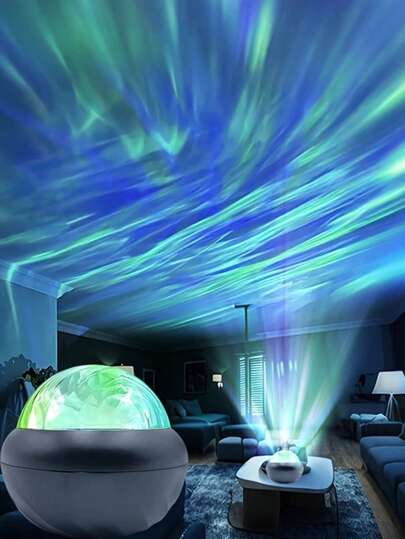 Đèn chiếu sao LED USB 7 màu, hiệu ứng bầu trời cực quang, có điều khiển từ xa, thích hợp trang trí bàn làm việc, quà tặng lý tưởng cho phòng ngủ, sinh nhật, ngày Valentine.