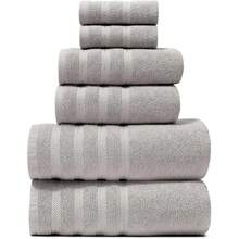 H & Harbor Bath Towels For Bathroom - 100% Ring Spun Cotton Luxury Bathroom Towels - Soft & Highly Absorbent Bath Towels Set, 6 Piece Set,  Gray,39792521 - 銅色 - 查看 1