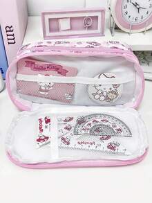 Sanrio 三丽鸥美乐蒂铅笔盒/铅笔盒。卡通高品质文具包，大容量铅笔盒，日式收纳。学生返校礼物，学生文具。大容量收纳。学生桌面文具整理装饰。 - 彩色 - 查看 6