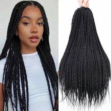 7 Packs Goddess Box Braids Crochet Hair 10/14/18/24/30 Inch Prelooped Crochet Box Braids Crochet Hair For Braiding Hair - Multicolor - View 1