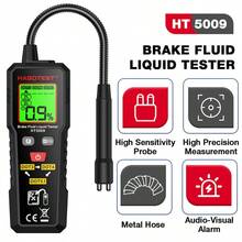 HT5009 Brake Fluid Tester With Flexible Probe Audio Visual Alarm Digital Auto Brake Liquid Oil Tester For DOT3 DOT4 DOT5.1 - Black - View 2