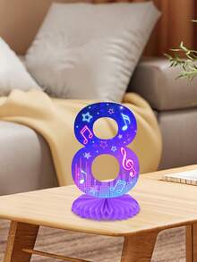 Birthday Digital Party Table Centerpiece, KPOP Themed Birthday Party Honeycomb Decoration, Suitable For Birthday Party Table Centerpiece Decoration - Multicolor - View 5