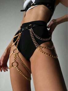 Thắt lưng tua rua phong cách Gothic Punk, dây thắt lưng bằng da PU có thể điều chỉnh với tua rua, thắt lưng corset kiểu Y2K dành cho nữ, phù hợp cho hẹn hò và nhập vai. - Nhiều màu - Xem 7