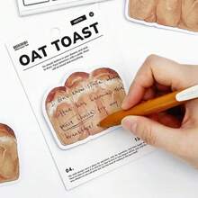 30pcs/Pack Retro Aesthetic Bread & Coffee Themed Sticky Notes, Versatile Memo Pads Suitable For Students, Schools, Teachers, Planners, Cafes, Bakeries, Office Supplies, Stationery, Home Reminders, Student/Teacher Gifts, Back To School Rewards - Bread Coffee Good Weather - View 4