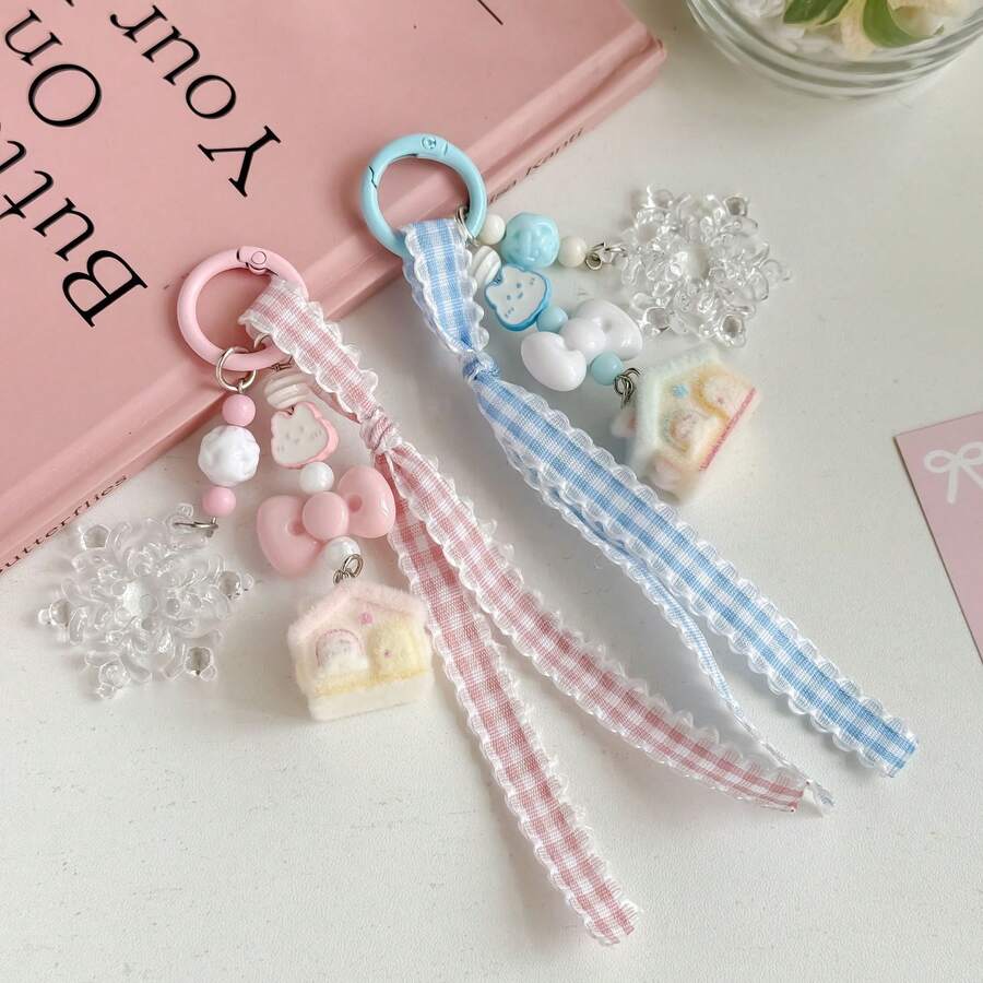 Móc khóa và phụ kiện túi xách hình bông tuyết kiểu INS độc đáo, họa tiết nhà tuyết, dây đeo điện thoại hình nhà tuyết, phụ kiện túi xách dễ thương, tươi mới để trang trí hàng ngày, món quà hoàn hảo, quà sinh nhật, quà tặng lý tưởng, quà bất ngờ, quà tặng ngày lễ, quà tặng theo mùa. - Nhiều màu - Xem 1