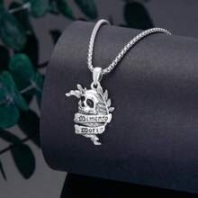 Collar con colgante cruz plata diseño cruz gótico amuleto mori regalo hombres joyería alternativa - como en la foto - Ver 6