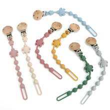 1pc Silicone Baby Pacifier Clip - Anti-Lost Pacifier Chain, Biteable Pacifier Holder For Infants Toddlers