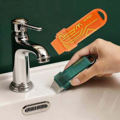 Magico Gomma Abrasiva per Pulizia, in materiale di gomma, rimuove facilmente macchie e ruggine - adatto per vetro del bagno e stoviglie da cucina, utensile per la pulizia domestica della cucina, gomma abrasiva per rubinetti, il prodotto presenta alcuni difetti sulla superficie.