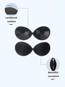 2 pares de sujetador invisible reutilizable, con cierre delantero, sin espalda y sin tirantes, almohadillas de silicona con pétalos adhesivos para el pecho de mujer, adecuado para vestidos sin espalda y lencería nupcial - Multicolor - Ver 20