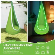 Hanging Chair Swing Hammock ,1 Count Colorful Swing Chair With Inflatable Cushion, Outdoor Camping Hanging Chair For Indoor Swing Hammock Hanging