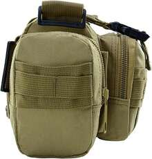 Bolsa de Cintura Impermeable de Gran Capacidad y Múltiples Capas, Adecuada para Equipo de Pesca, Conjunto de Camping Multifuncional - Color digital de la selva - Ver 10